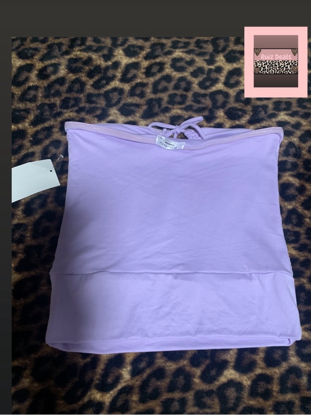 πππElectric Family Lavender Strapless Drawstring Tube Top πππ - Picture 2 of 3